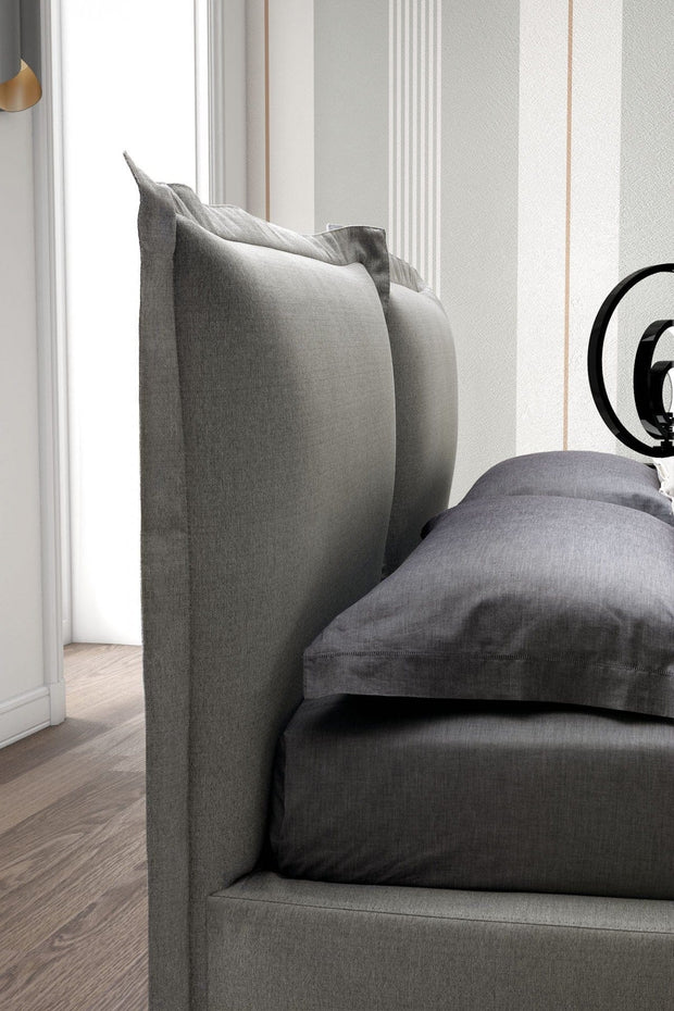 Letto matrimoniale con contenitore Catilina Grigio (3)