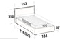 Letto matrimoniale con contenitore Catilina Grigio (7)