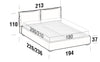 Letto matrimoniale con contenitore Catilina Grigio (9)