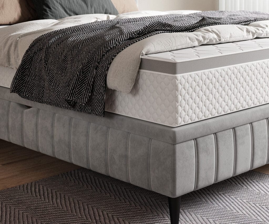 Letto matrimoniale con contenitore Cayanne Grigio (4)
