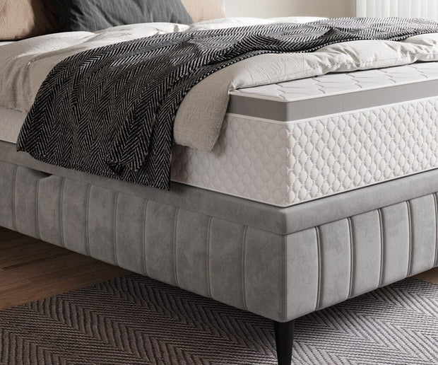 Letto matrimoniale con contenitore Cayanne Grigio (4)