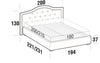 Letto matrimoniale con contenitore Damati Avorio (5)