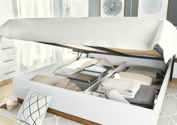 Letto matrimoniale con contenitore Dentro 02 Bianco, 160 x 200 cm (6)