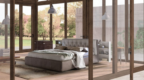 Letto matrimoniale con contenitore Donov Grigio (1) & LCMFIT-PAT-DONOVAN-SLANT-NEW