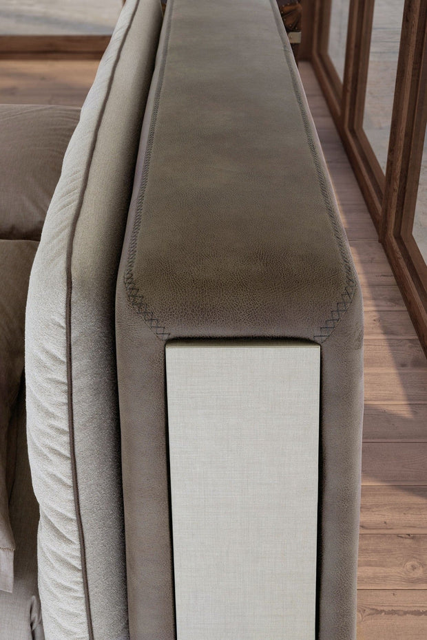 Letto matrimoniale con contenitore Donov Grigio (4)