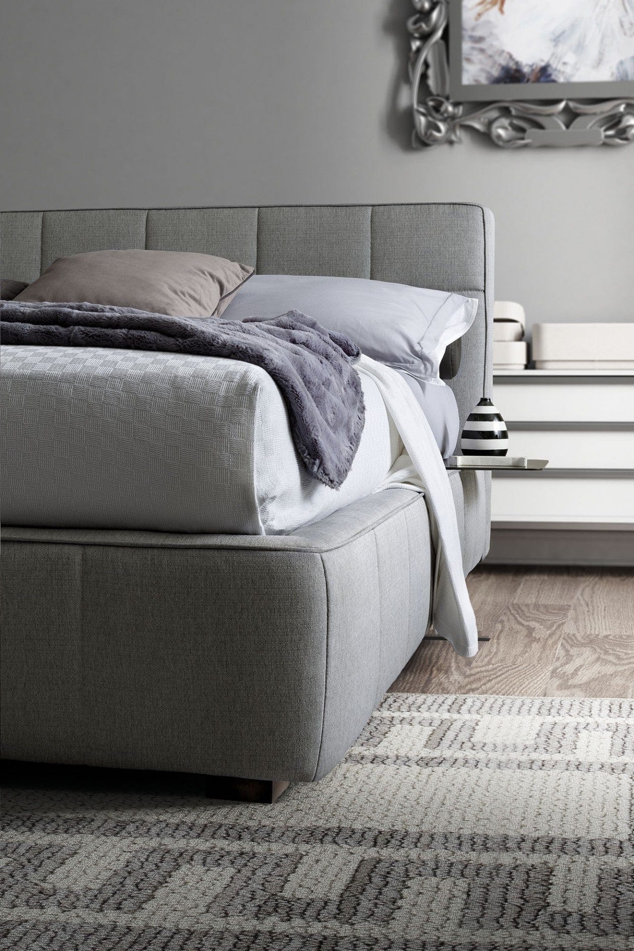 Letto matrimoniale con contenitore Gauchas Grigio (2)