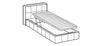 Letto matrimoniale con contenitore Gauchas Grigio (4)