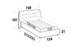 Letto matrimoniale con contenitore Gustav Grigio (4)