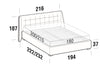 Letto matrimoniale con contenitore Gustav Grigio (6)