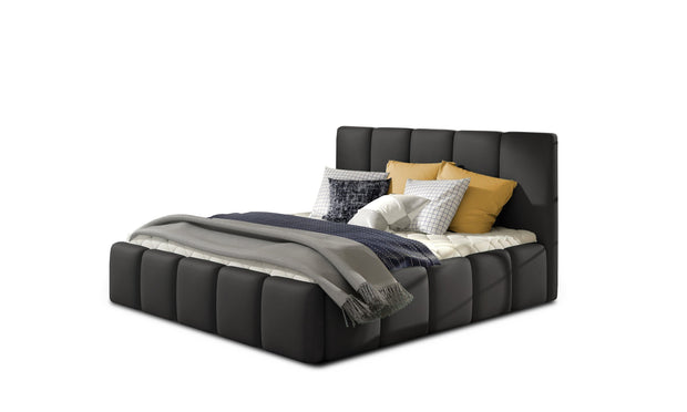Letto matrimoniale con contenitore in ecopelle Edvis Eco (4)