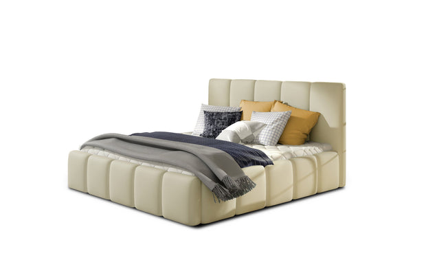 Letto matrimoniale con contenitore in ecopelle Edvis Eco (5)