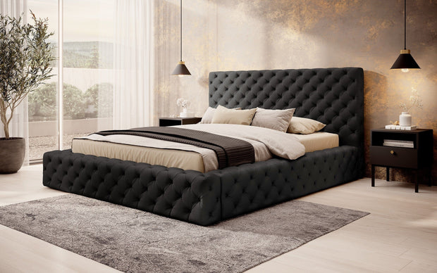 Letto matrimoniale con contenitore in ecopelle Principe Eco (4)