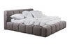 Letto matrimoniale con contenitore in tessuto Baloo Cappuccino