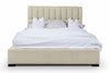 Letto matrimoniale con contenitore in tessuto Brennero Beige (1)
