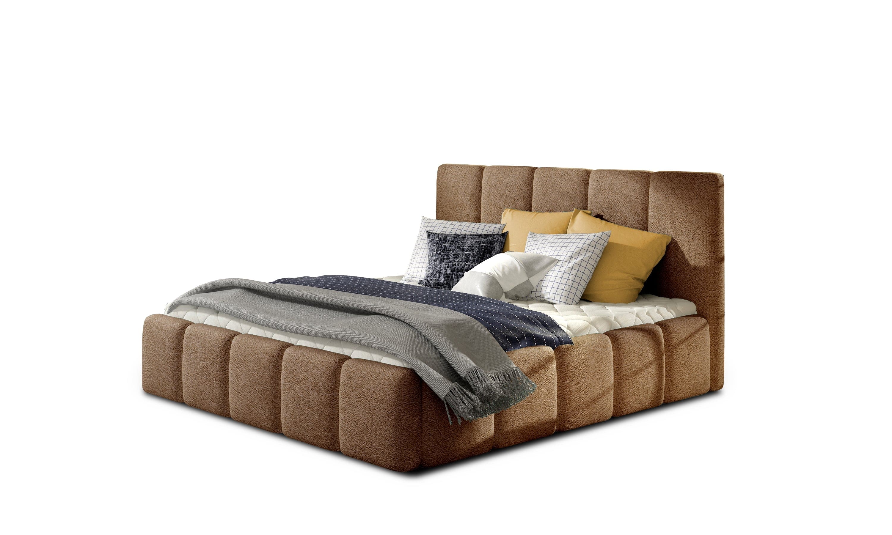 Letto matrimoniale con contenitore in tessuto Edvis Color (6)