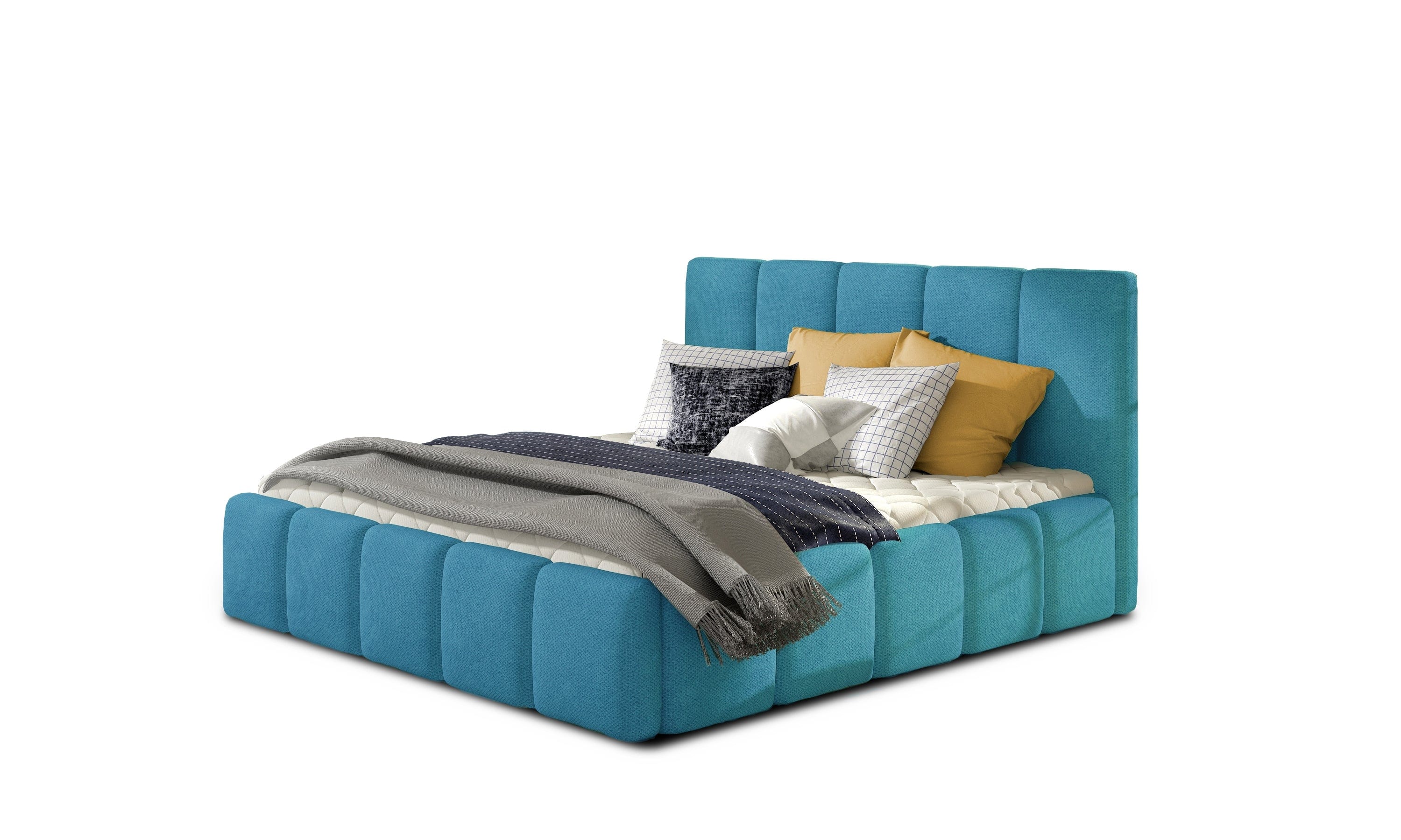 Letto matrimoniale con contenitore in tessuto Edvis Color (9)