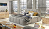 Letto matrimoniale con contenitore in tessuto Edvis Neutral (1)