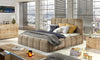 Letto matrimoniale con contenitore in tessuto Edvis Neutral (2)