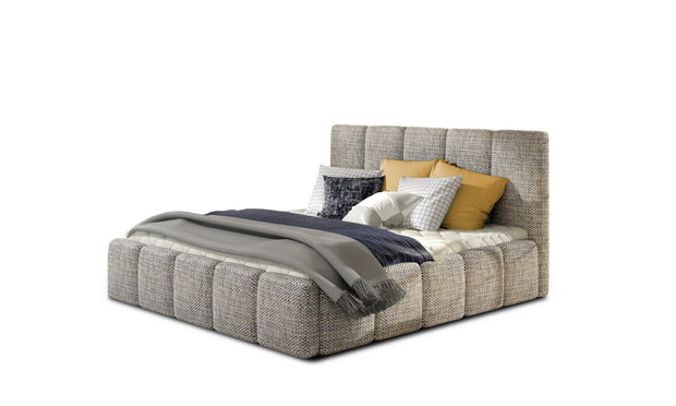 Letto matrimoniale con contenitore in tessuto Edvis Neutral (5)