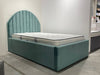 Letto matrimoniale con contenitore in tessuto Londi Round Verde (1)