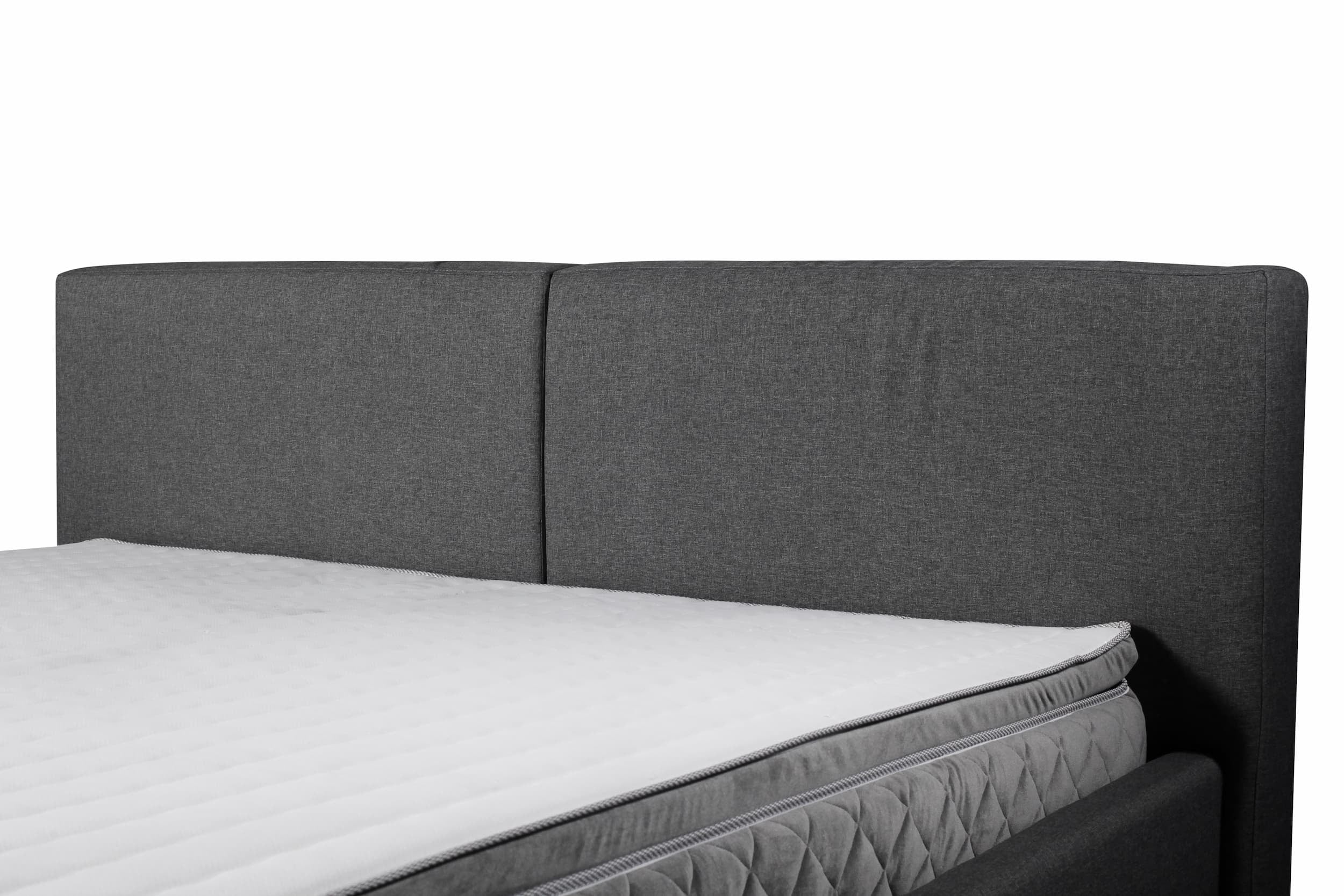 Letto matrimoniale con contenitore in tessuto Mia Grigio (3)