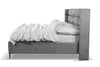 Letto matrimoniale con contenitore in tessuto Viviene Grigio (1)