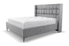 Letto matrimoniale con contenitore in tessuto Viviene Grigio (3)