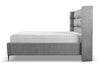 Letto matrimoniale con contenitore in tessuto Viviene Grigio (4)