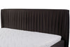 Letto matrimoniale con contenitore in velluto Gaya Lux II Marrone (2)