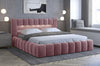 Letto matrimoniale con contenitore in velluto Lamiso Color (1)