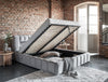 Letto matrimoniale con contenitore in velluto Lamiso Color (5)