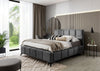 Letto matrimoniale con contenitore in velluto Mister (7)