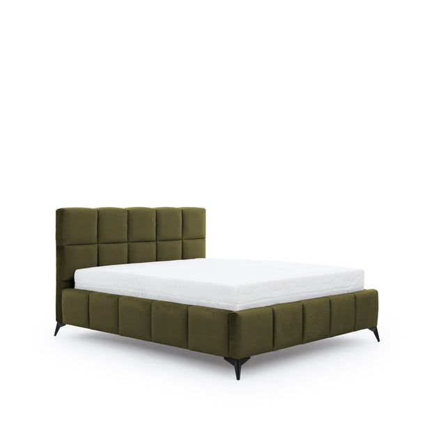 Letto matrimoniale con contenitore in velluto Mister Verde (2)