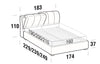 Letto matrimoniale con contenitore Inster Grigio (7)