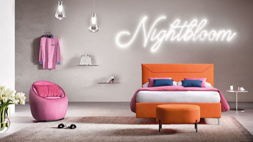 Letto matrimoniale con contenitore Miralibis Arancia & LCMFIT-PAT-MIRABILIS-HOOF-LEGS-WAY