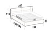 Letto matrimoniale con contenitore Passe Cappuccino (7)