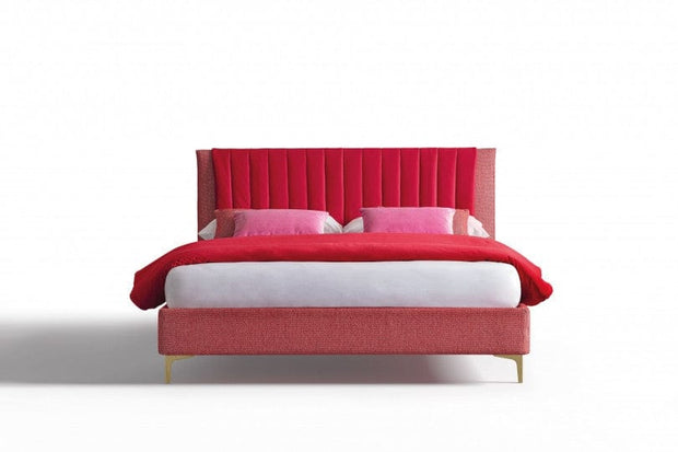 Letto matrimoniale con contenitore Phloxis Rosso (2)