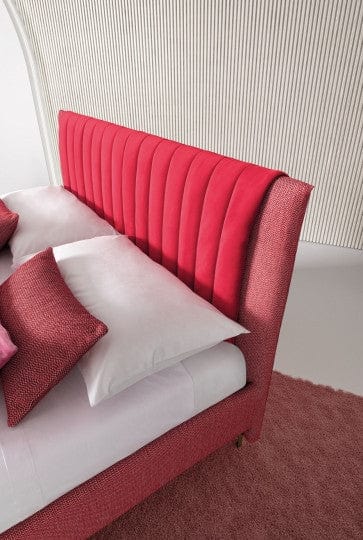 Letto matrimoniale con contenitore Phloxis Rosso (3)