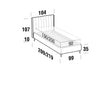 Letto matrimoniale con contenitore Phloxis Rosso (6)