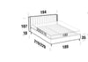 Letto matrimoniale con contenitore Phloxis Rosso (9)