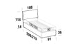 Letto matrimoniale con contenitore Primroses Rosa (5)