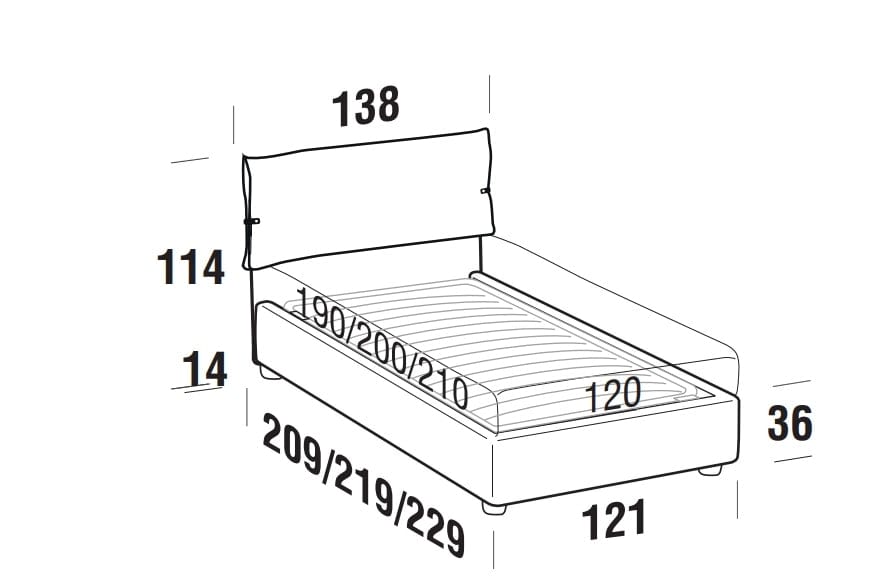 Letto matrimoniale con contenitore Primroses Rosa (6)