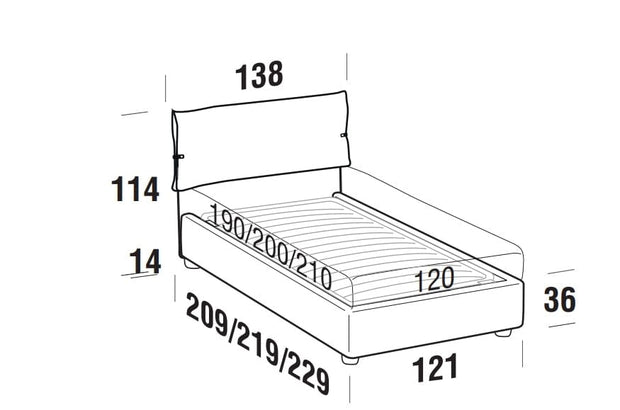 Letto matrimoniale con contenitore Primroses Rosa (6)