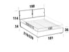 Letto matrimoniale con contenitore Primroses Rosa (8)