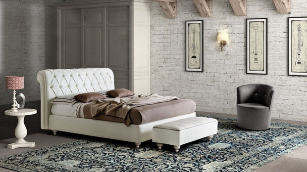 Letto matrimoniale con contenitore Raffa Avorio & LCMFIT-PAT-RAFFAELLO-FLOOR-NEW