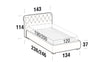 Letto matrimoniale con contenitore Raffa Avorio (4)