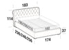 Letto matrimoniale con contenitore Raffa Avorio (5)