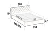 Letto matrimoniale con contenitore Raffa Avorio (6)