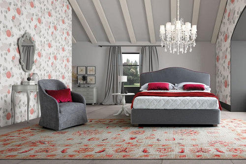 Letto matrimoniale con contenitore Rosany Grigio (1)