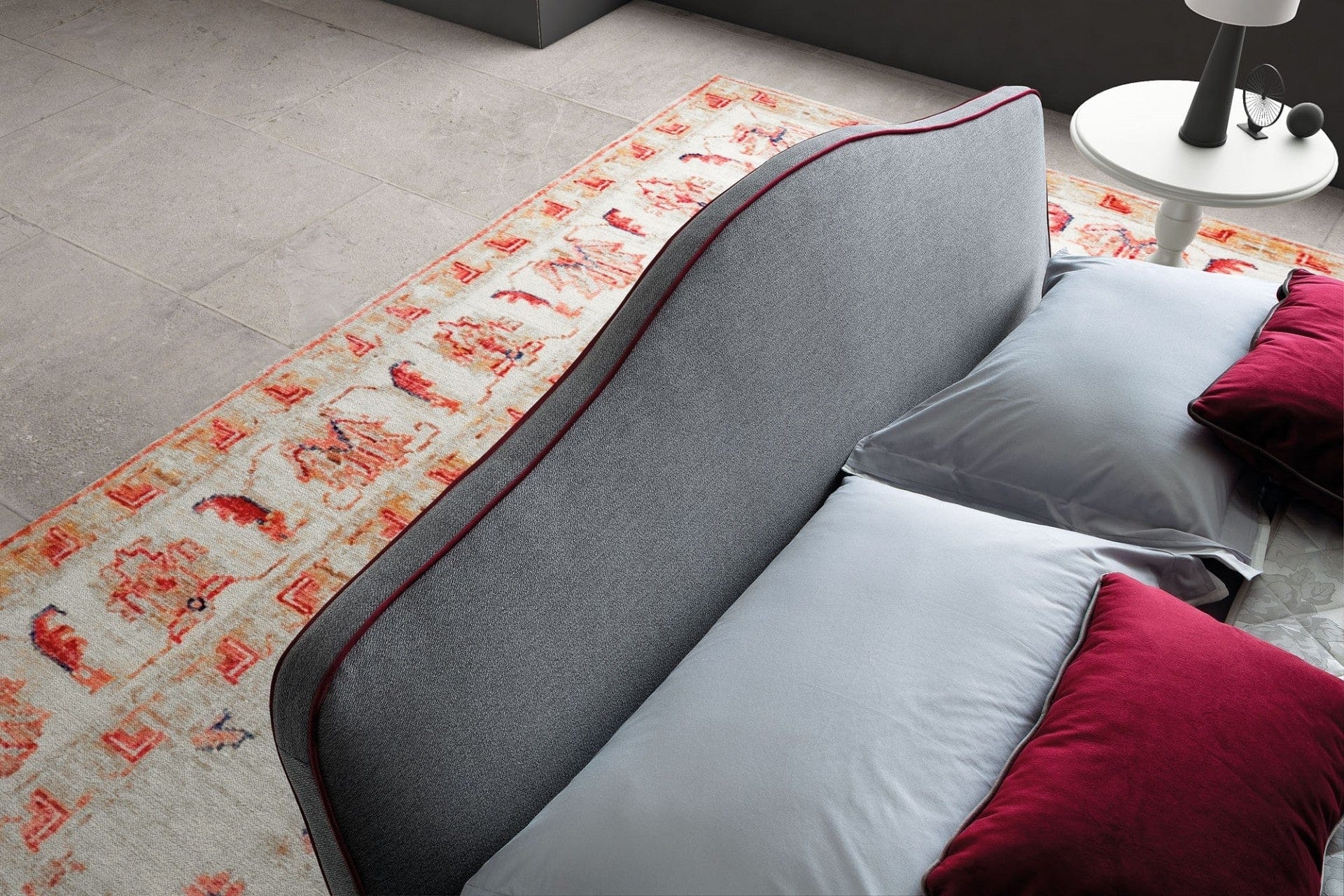 Letto matrimoniale con contenitore Rosany Grigio (2)